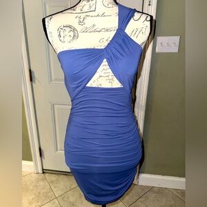 White Fox Dangerous Girl in Steel NWT Mini Dress Small Spandex